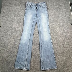 Ariat Real Denim High Rise Bootcut Jeans Women 28 Blue Cotton Light Wash Western